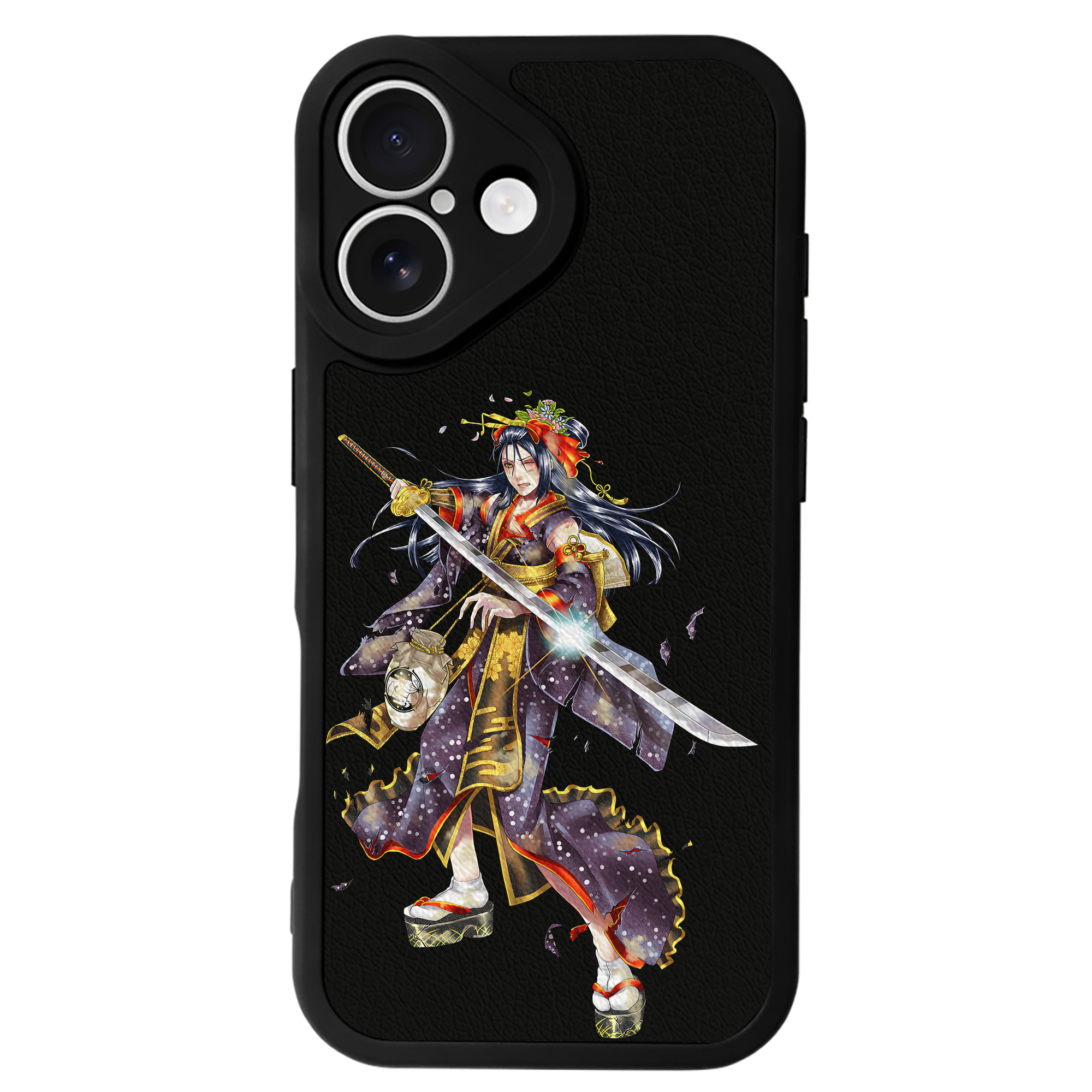 （画像用） 刀剣乱舞 Touken Ranbu 【iPhone 16シリーズ対応】シリコンスマホケース（レザー調） 材質：シリコン